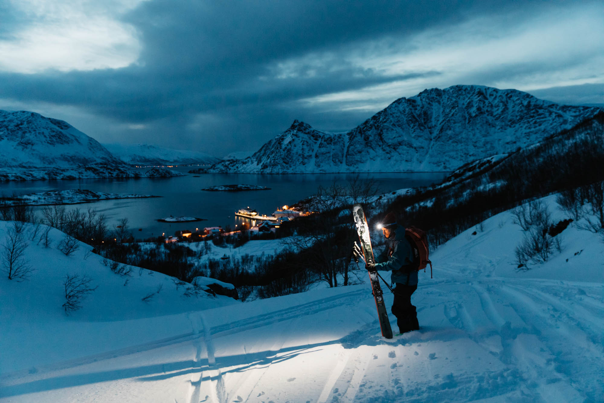 Scialpinismo a Bergsfjord — foto 3