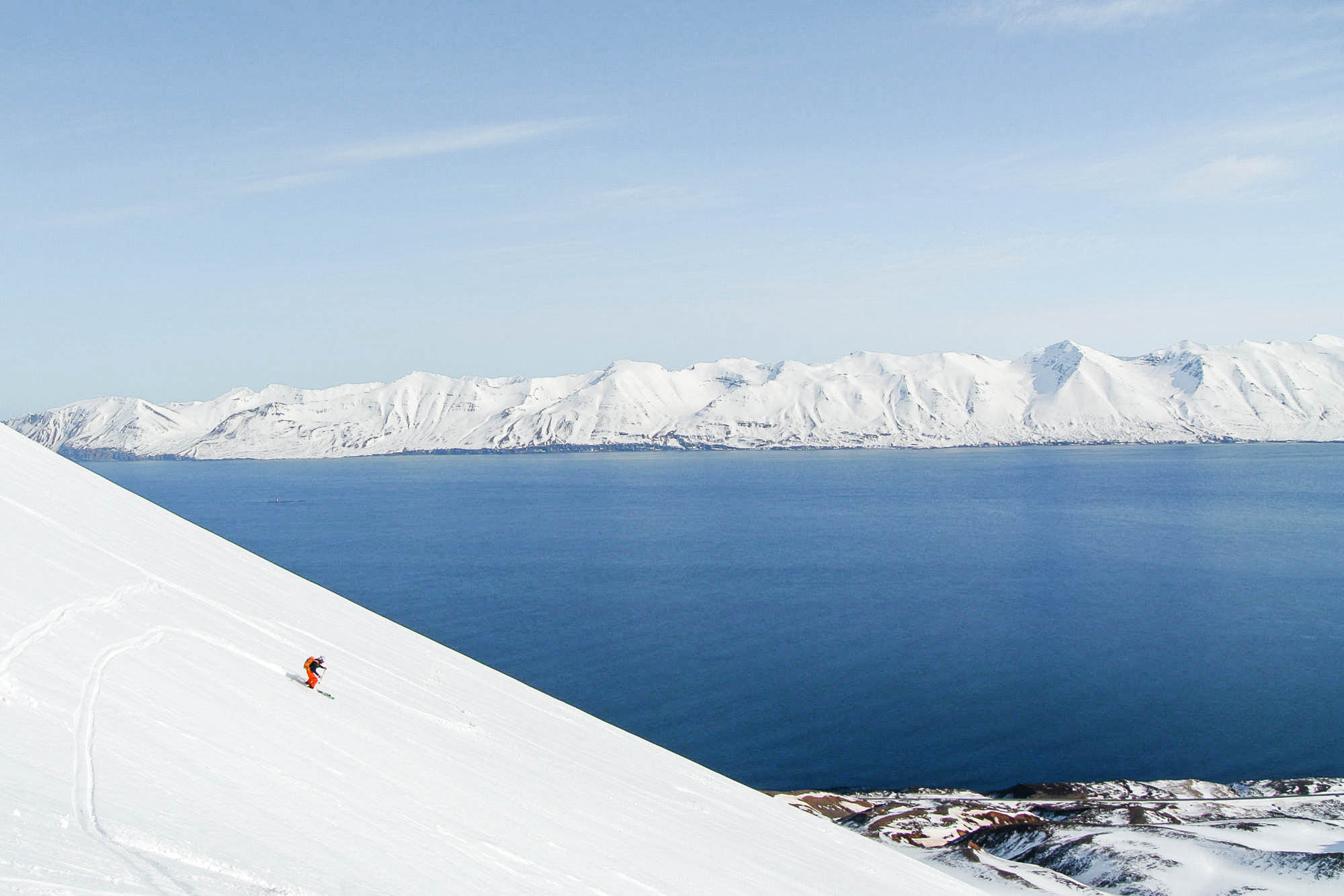 Scialpinismo nella Penisola di Troll, Nord Islanda — foto 3